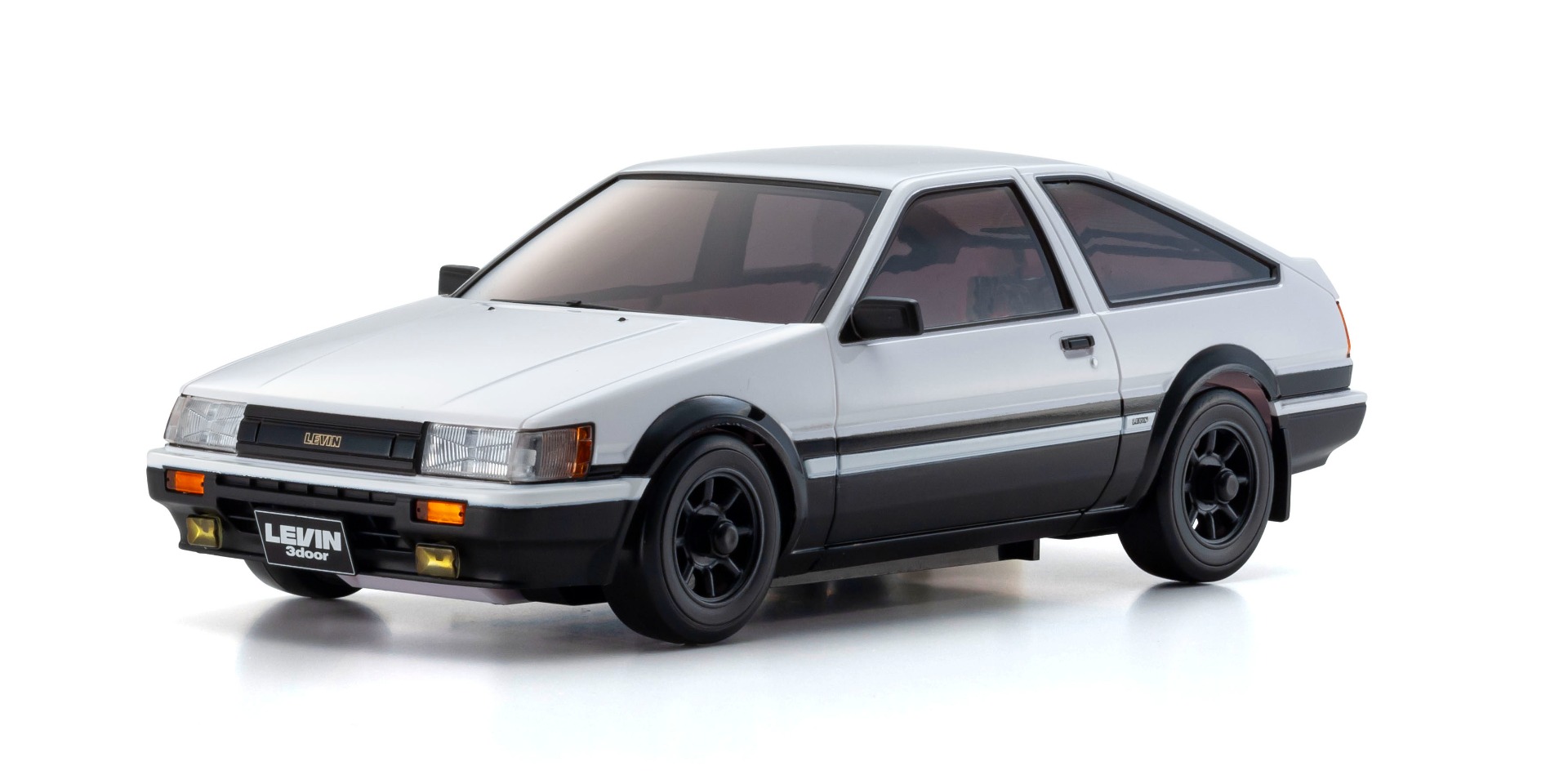 ミニッツAWD トヨタ カローラレビン AE86 ホワイト/ブラック 32641WBK