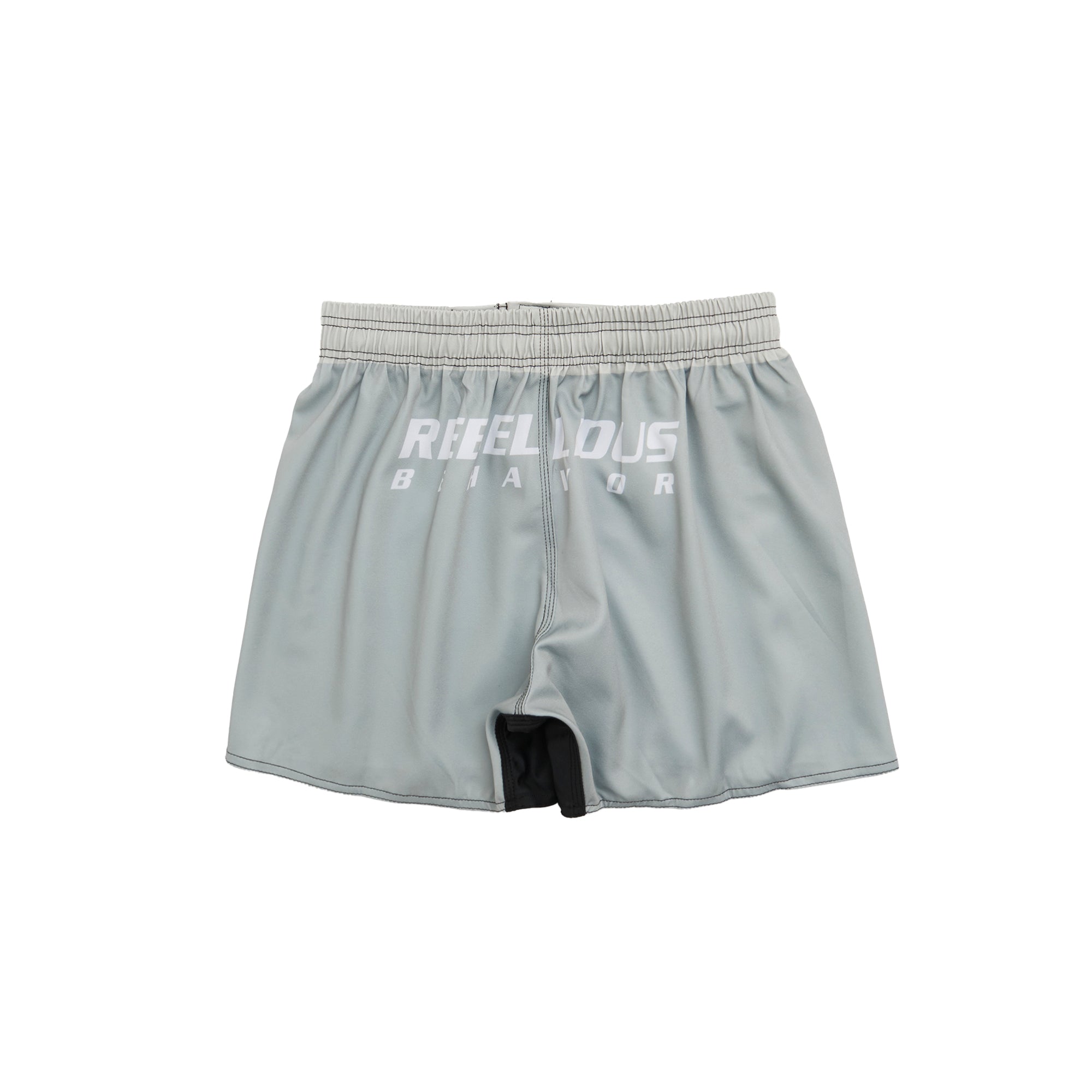 RBLS SP LOGO FIGHT SHORTS MG – REBELLIOUS BEHAVIOR