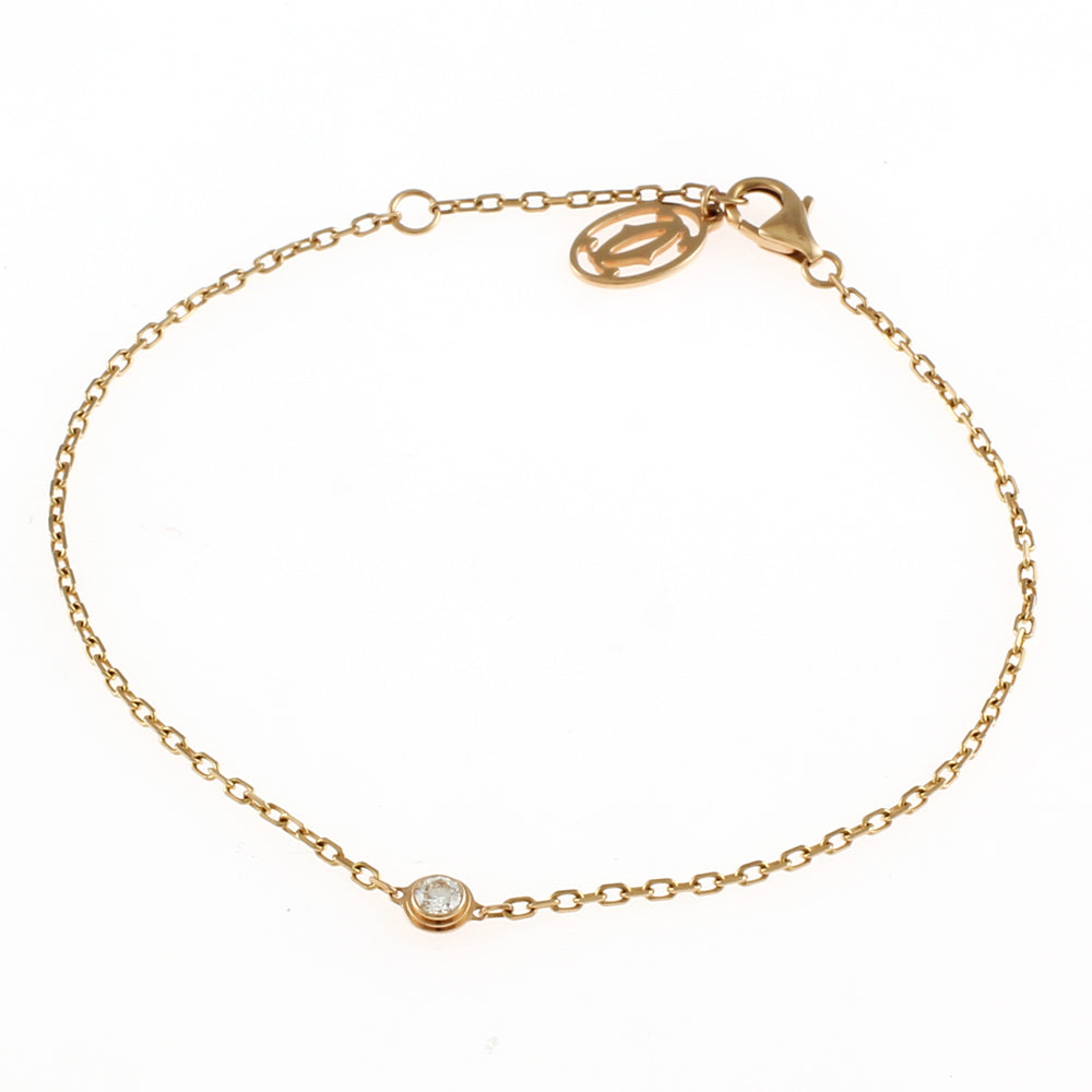 カルティエ ダムール ディアマン・レジェ XS 約0.04ct ブレスレット 18