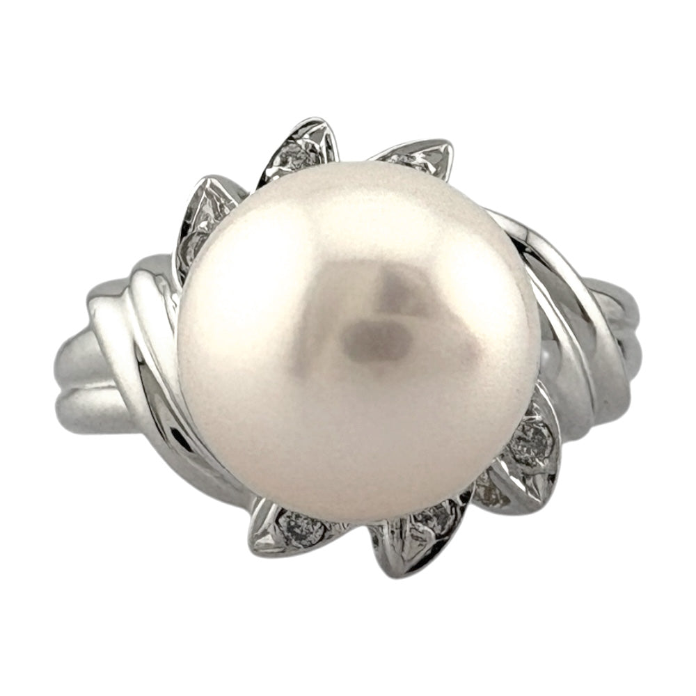 リング 指輪 7.5号 Pt900プラチナ ダイヤモンド レディース 中古