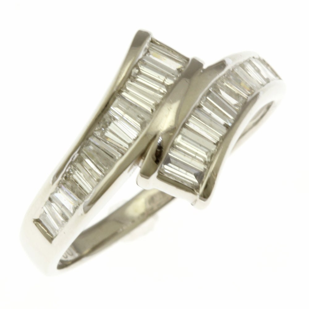 リング 指輪 16号 Pt900プラチナ ダイヤモンド 1.00ct レディース 中古