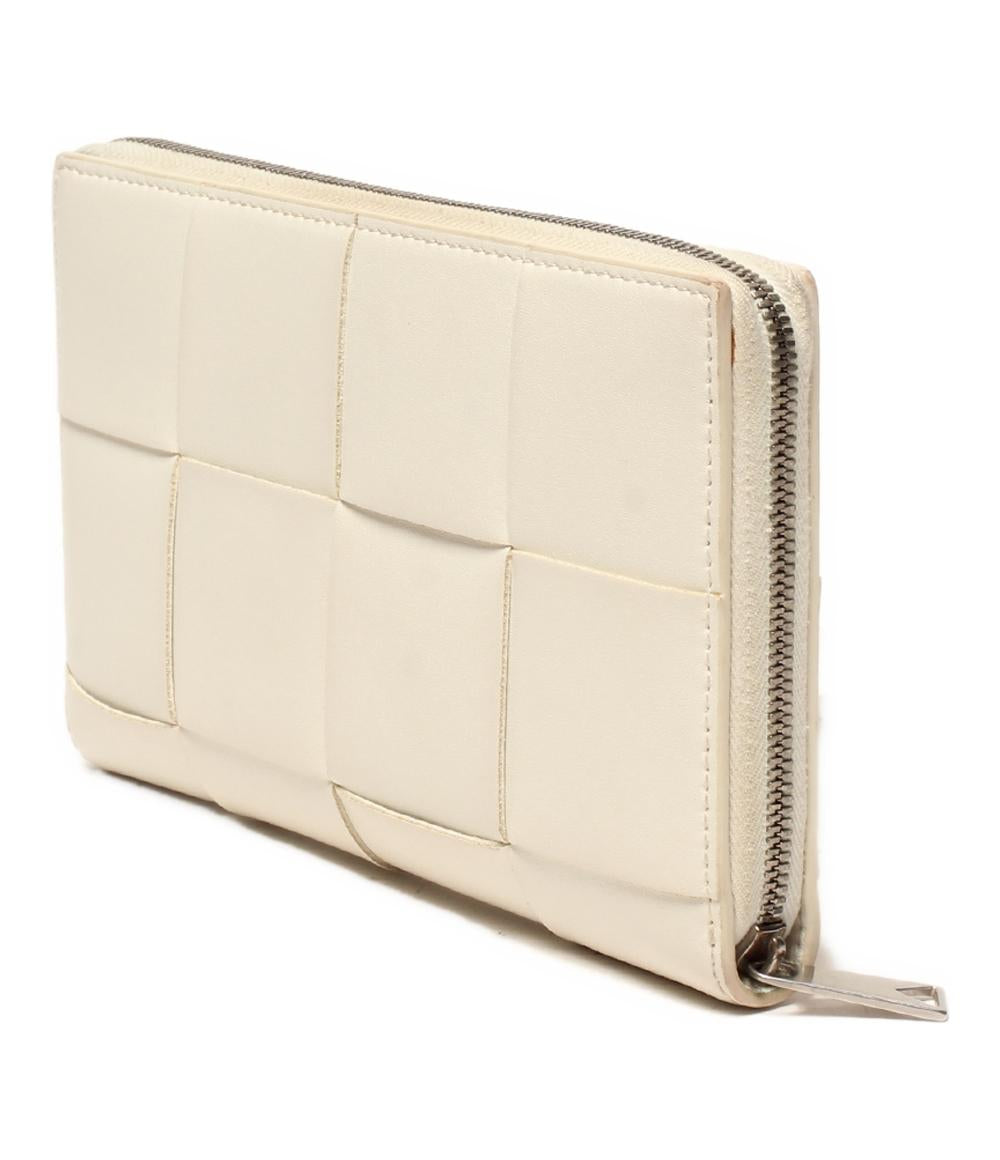 ボッテガ・ヴェネタ ラウンドファスナー長財布 カセット レディース