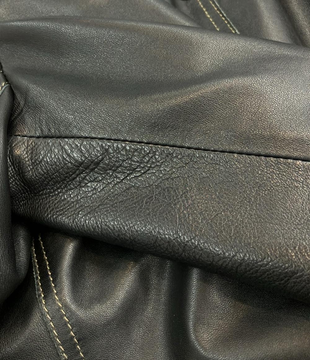 ARMANI JEANS レザージャケット レディース SIZE 42 (M) アルマーニ