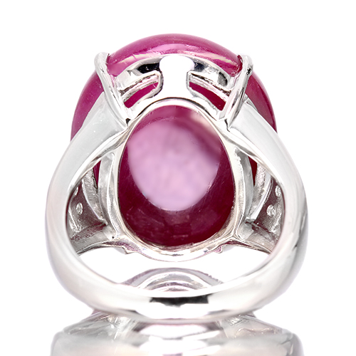 第313回抽選販売＞ルビー(カボション) 41.8ct ダイヤモンド 0.2ct