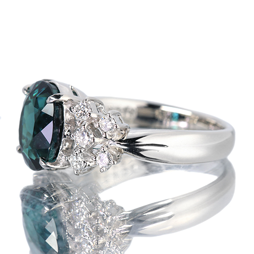 第343回抽選販売＞ブルーグリーントルマリン 3.4ct ダイヤモンド 0.4ct