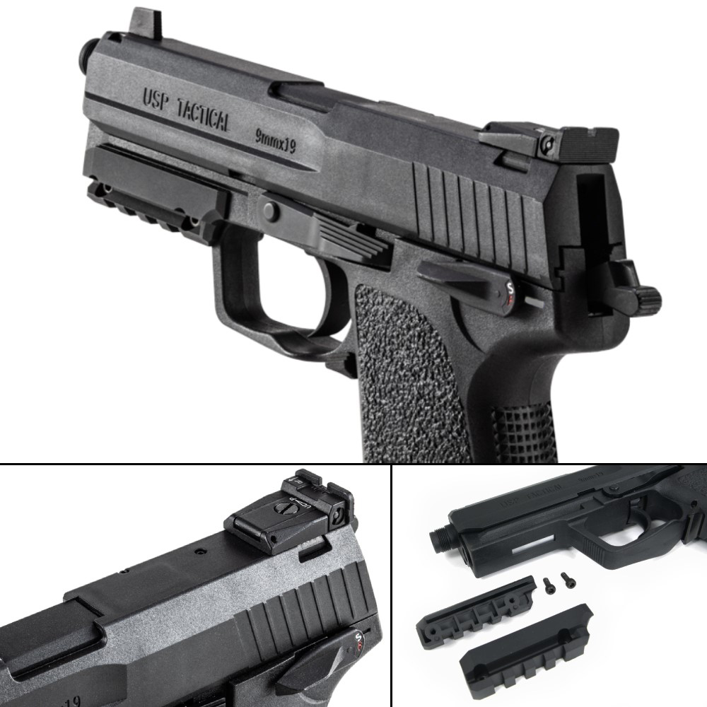 BATON Airsoft ガスガン BH-USP Tactical CO2 GBB フルサイズ