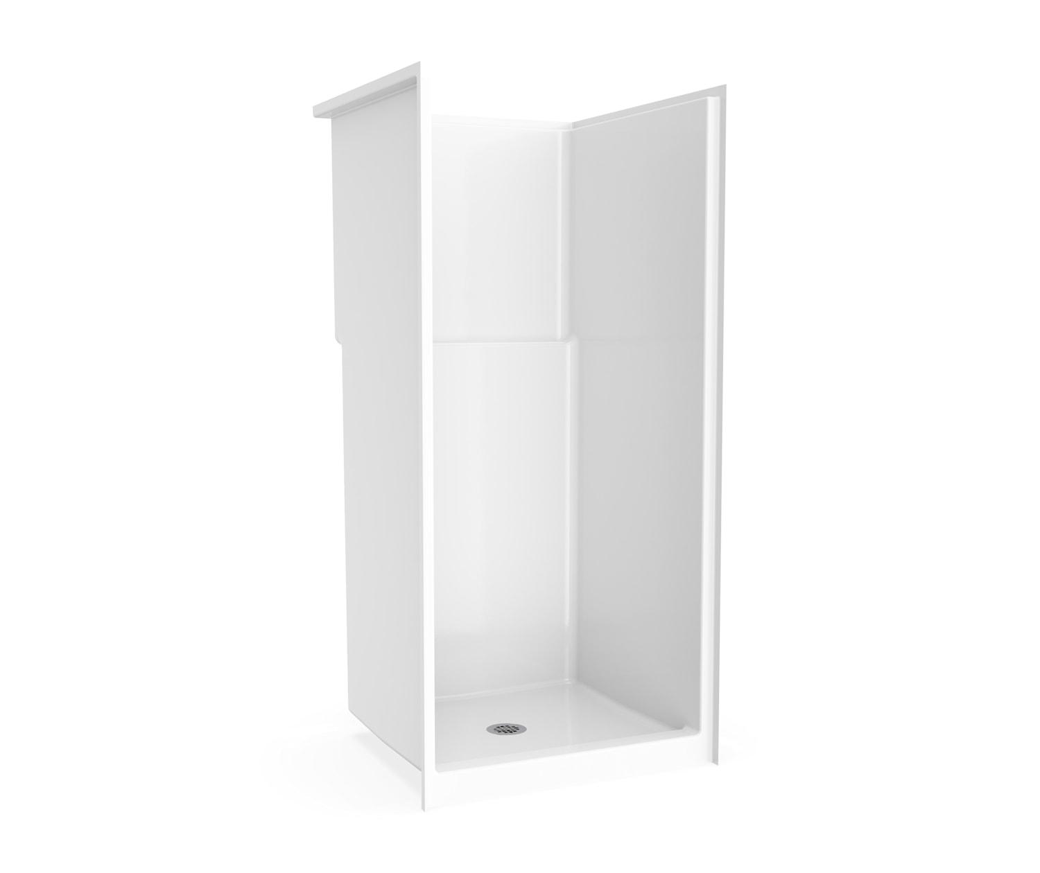 Icon SH3636 AcrylX™ Alcove Center Drain One-Piece Shower in White