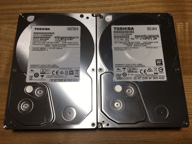 TOSHIBAのHDD DT02ABA400がAVコマンドに対応&DIGAで使えるか調べてみた