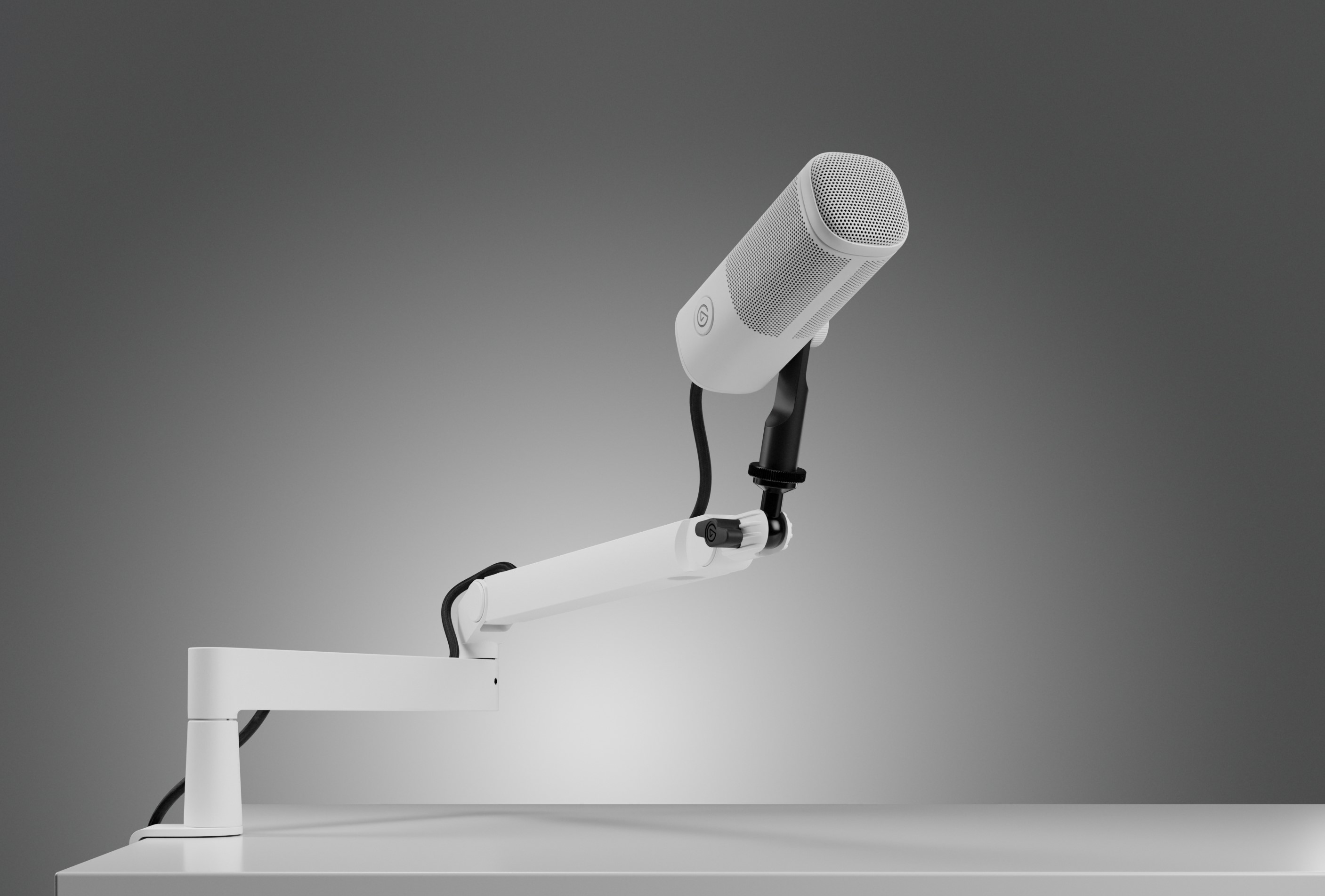 Wave Mic Arm LP - White | Mic Boom Arm for Desks | Elgato