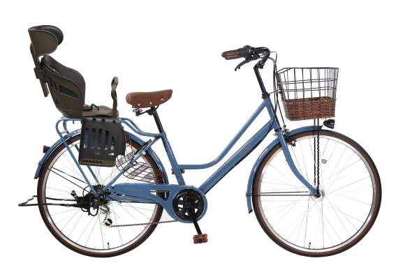 ヘッドレスト付きチャイルドシート搭載Dia Resto 子供乗せ自転車 26