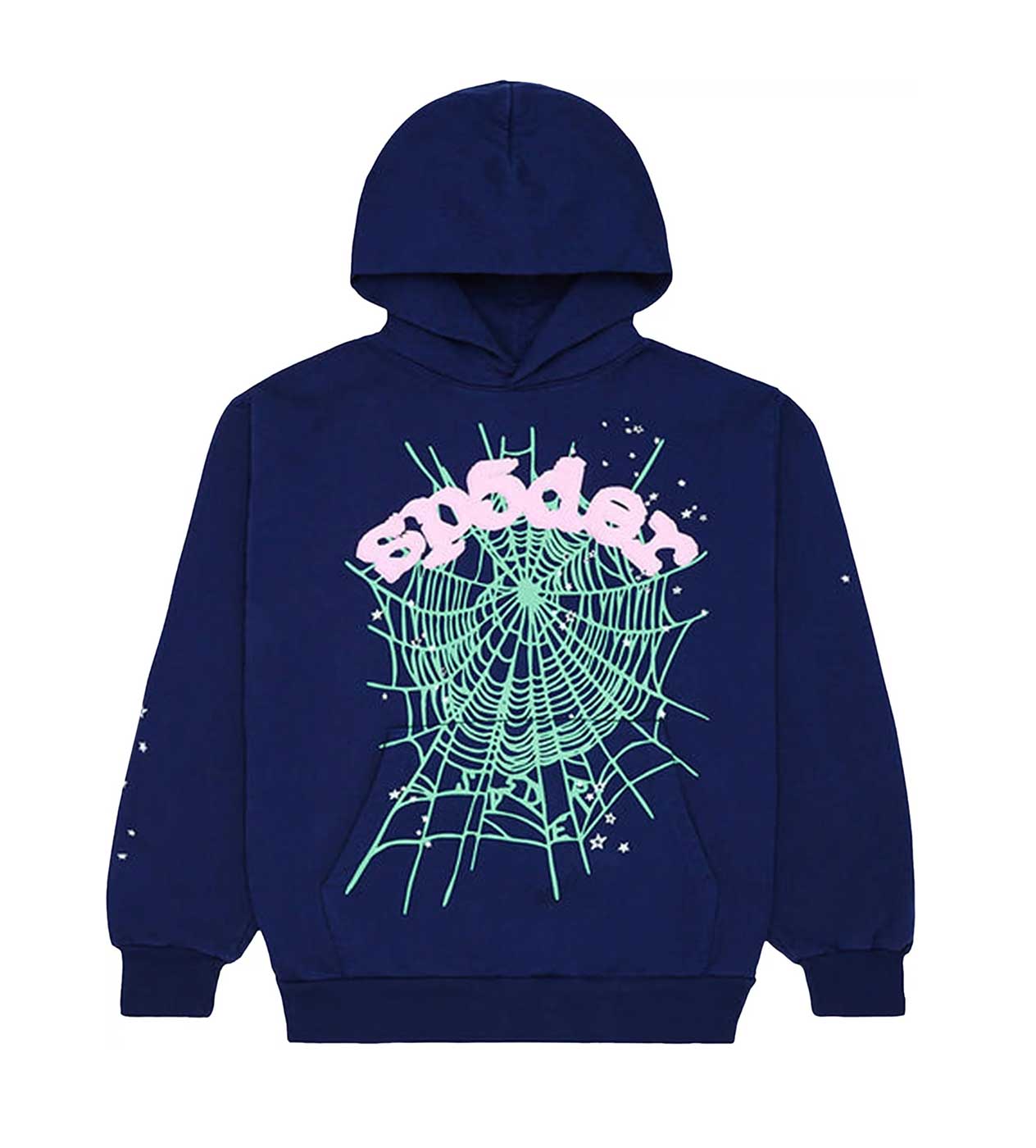 Sp5der OG Web Hoodie Navy | Restock AR