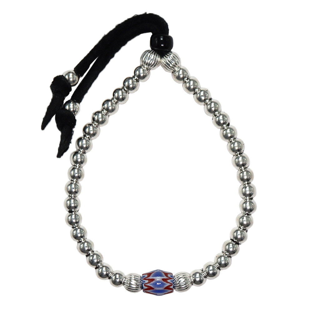 TADY&KINGシェブロンビーズSVビーズブレスレット バングル TADY＆KING