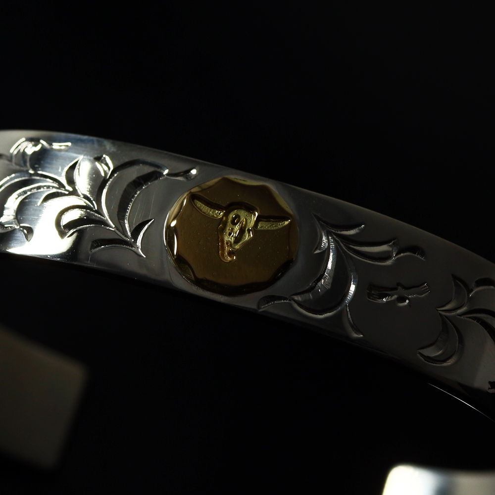 TADY&KING[ORDER ITEM]平打ちバングルK18ロングホーン アラベスク 特注