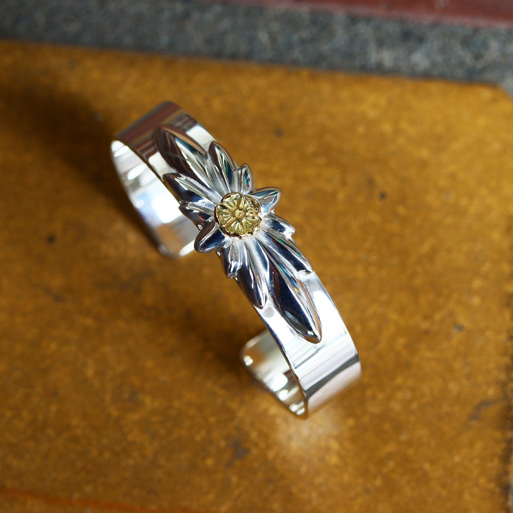 TADY&KING平打ちバングルリリーSV K18ローズ Bracelet TADY＆KING