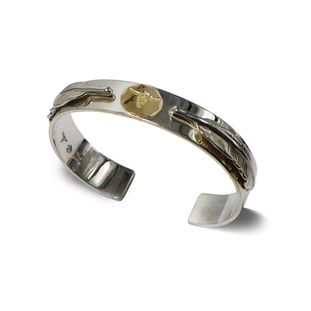 TADY&KING平打ちバングルK18ロングホーン&ダブルSフェザー ALL ITEM