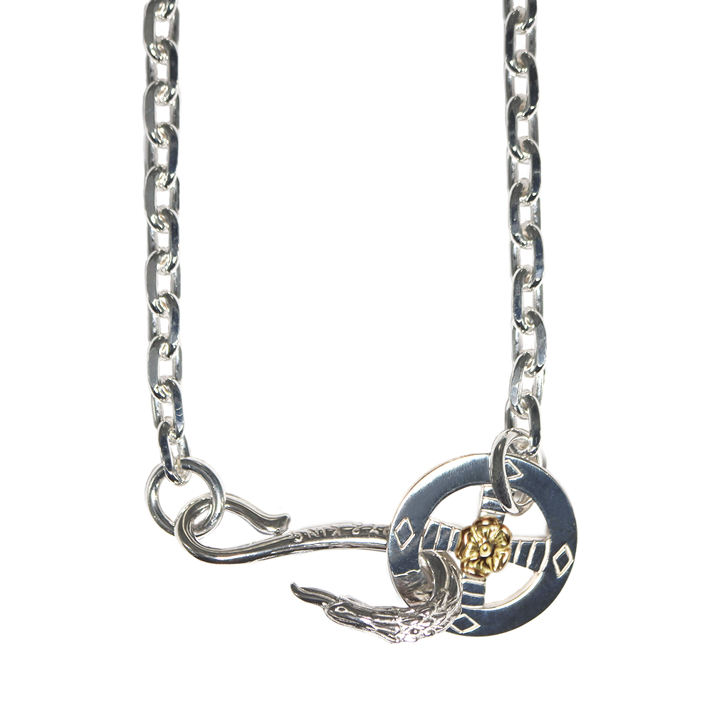 TADY&KINGイーグルフック＆レギュラーホイールK18ローズ付きチェーン太