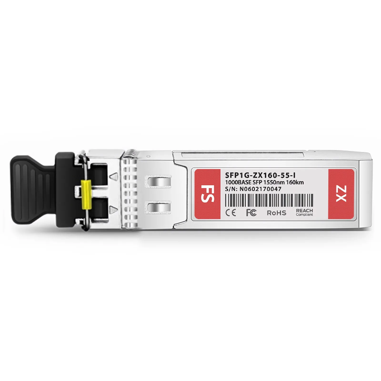 Customized 1000BASE-ZXC SFP 1550nm 160km DOM Duplex LC SMF Optical