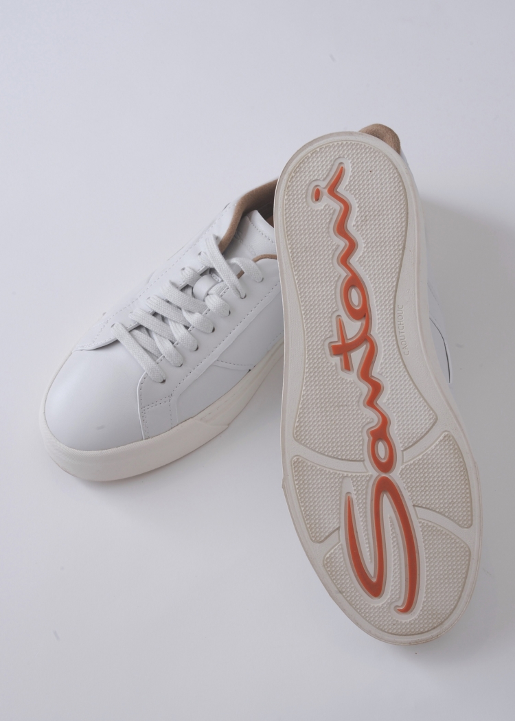 Santoni【サントーニ】1170224321049 レザースニーカーの通販情報