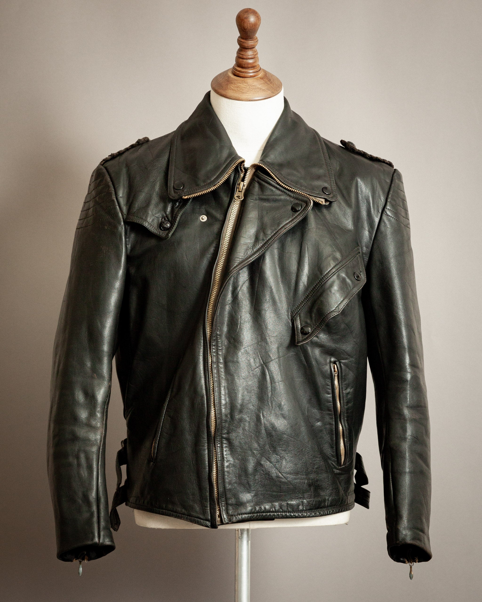 1950s German Motorcycle Jacket | Vintage Horsehide Leather