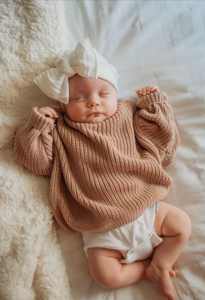 Tansy Knit Sweater in Brown | Reverie Threads
