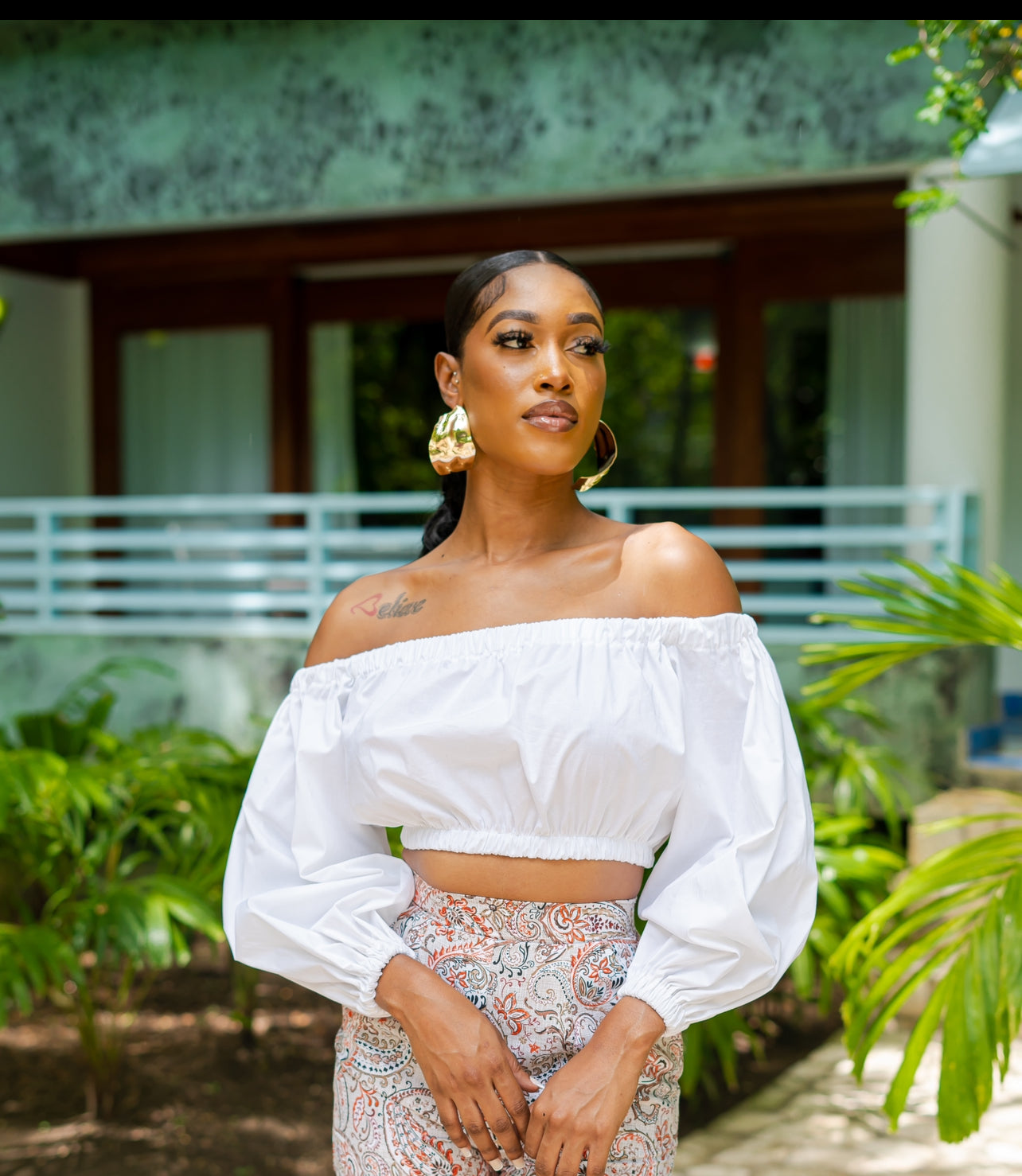 NATHAN OFF SHOULDER BLOUSE - WHITE – Rhea Imani