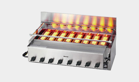 ガス赤外線グリラー：ラインアップ － リンナイ