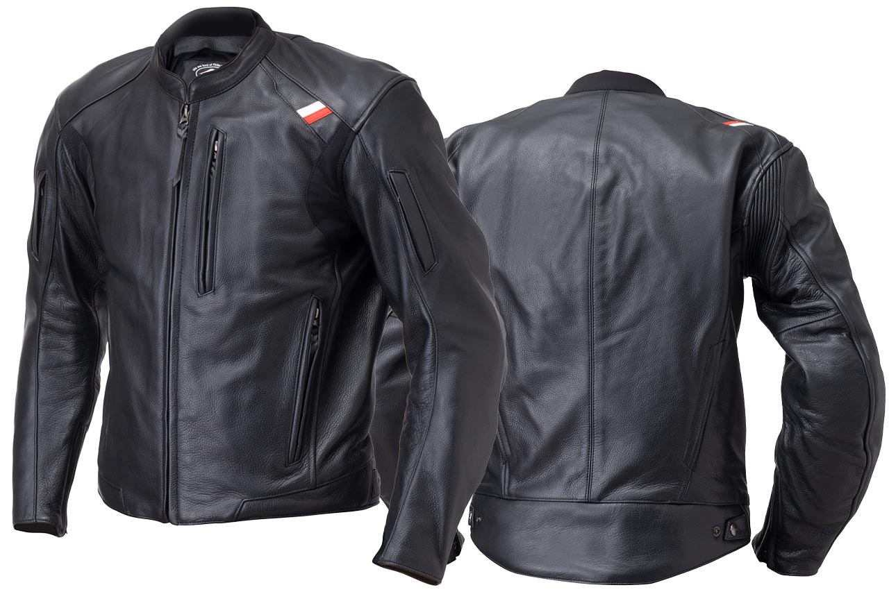 KUSHITANI／SCRIPT JACKET】撥水レザーのシンプルかつ上質な逸品