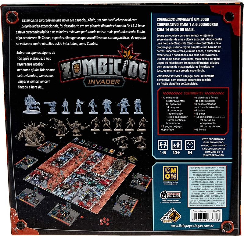 Jogo Zombicide Invader Galapagos - Ri Happy