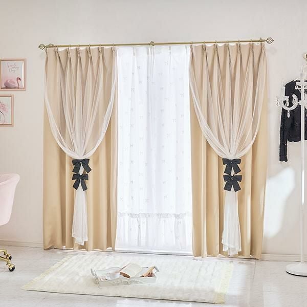 期間限定特別価格 ～3/31 AM10:00まで】フレンチリボンカーテン/1級