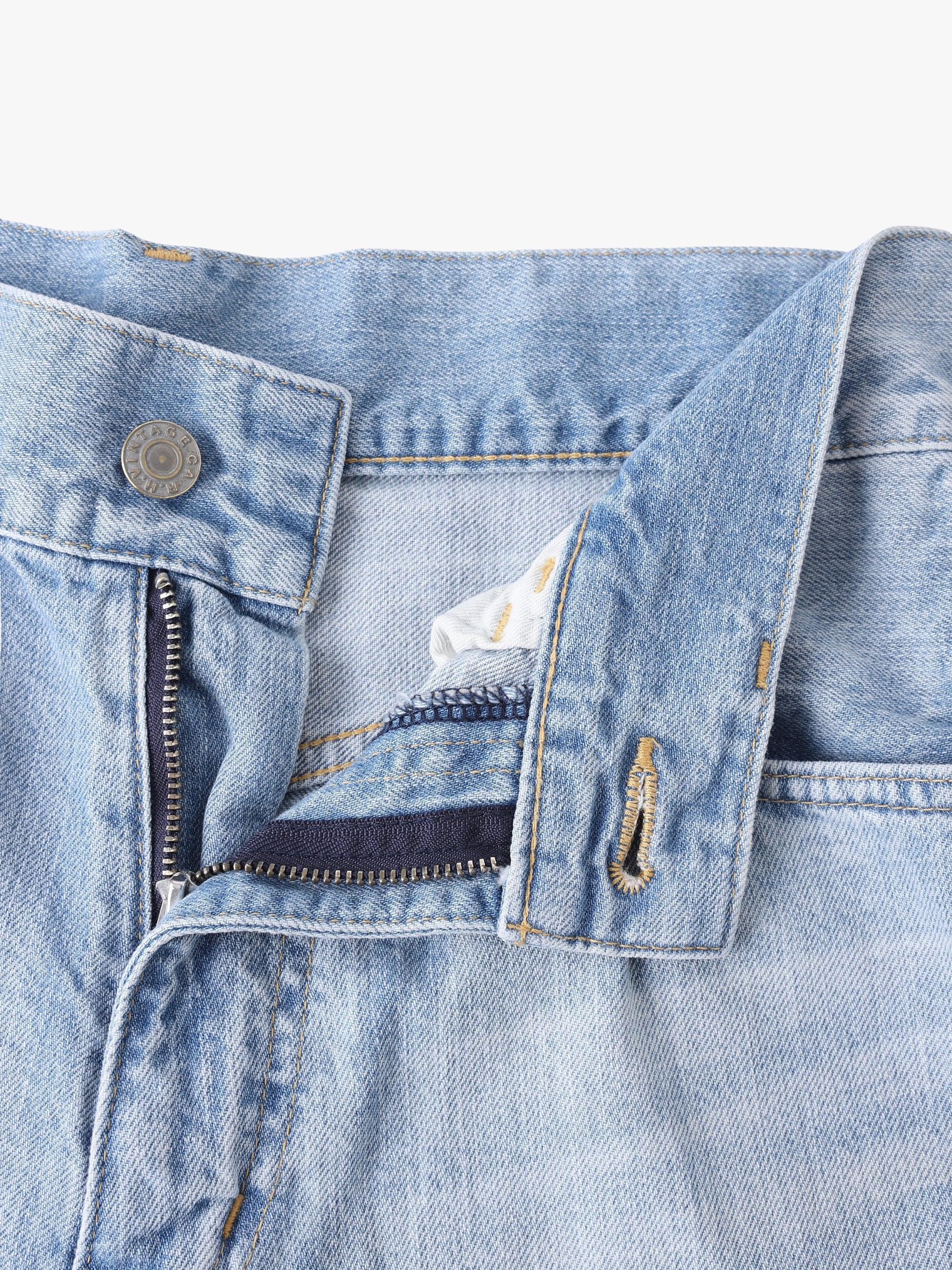 オーガニックコットン ビッグデニムパンツ｜RH Vintage(アールエイチ