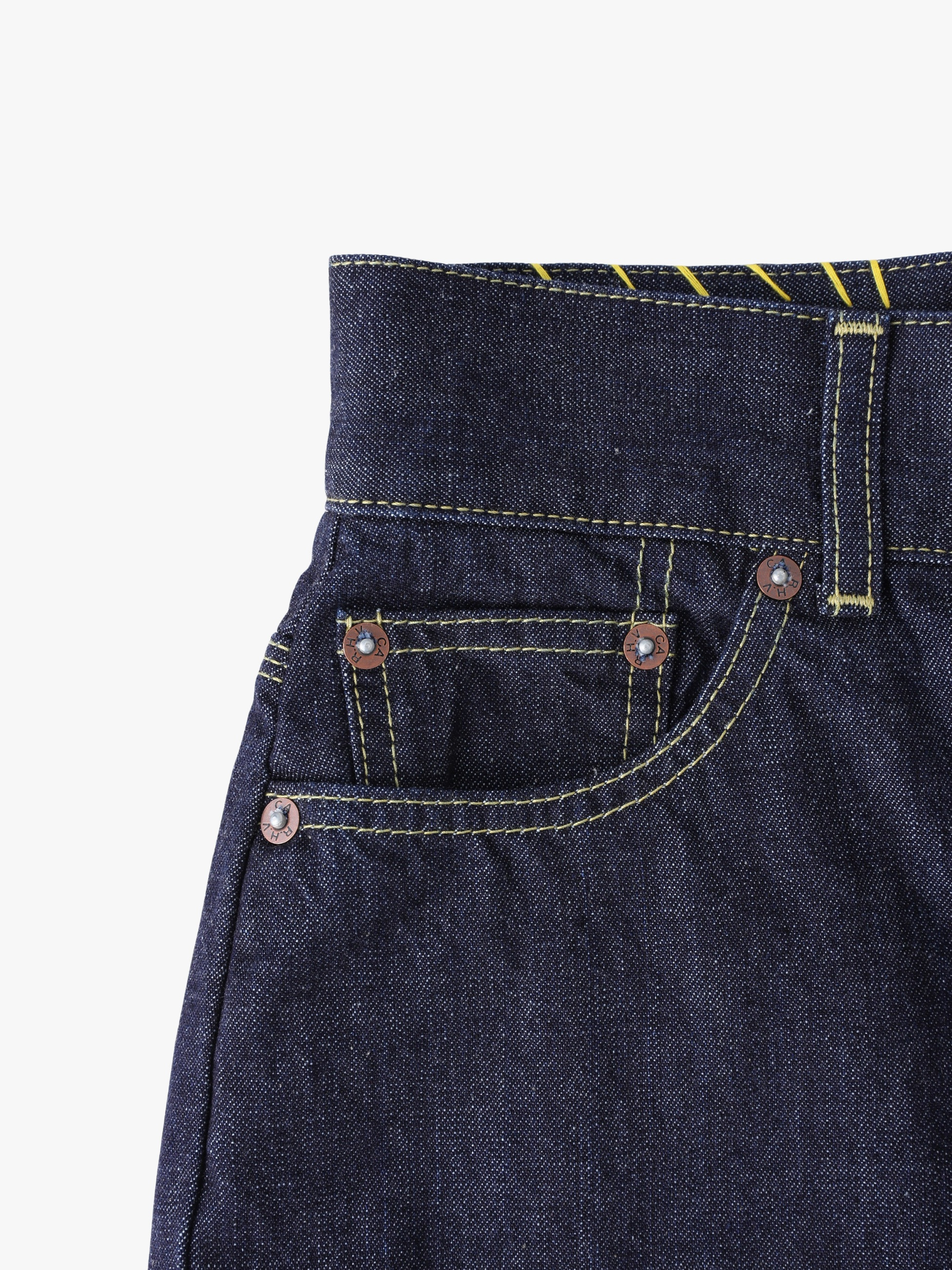 オーガニックコットン ハイウエスト デニムパンツ｜RH Vintage(アール