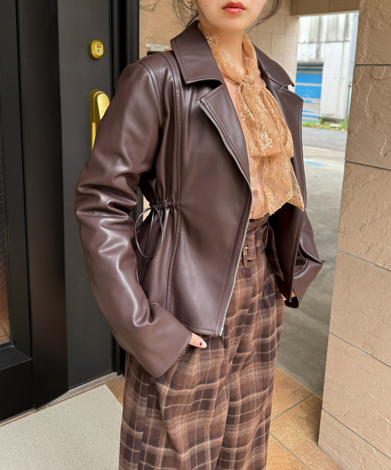 ペプラムレザージャケット｜ROYAL PARTY ロイヤルパーティー 商品詳細