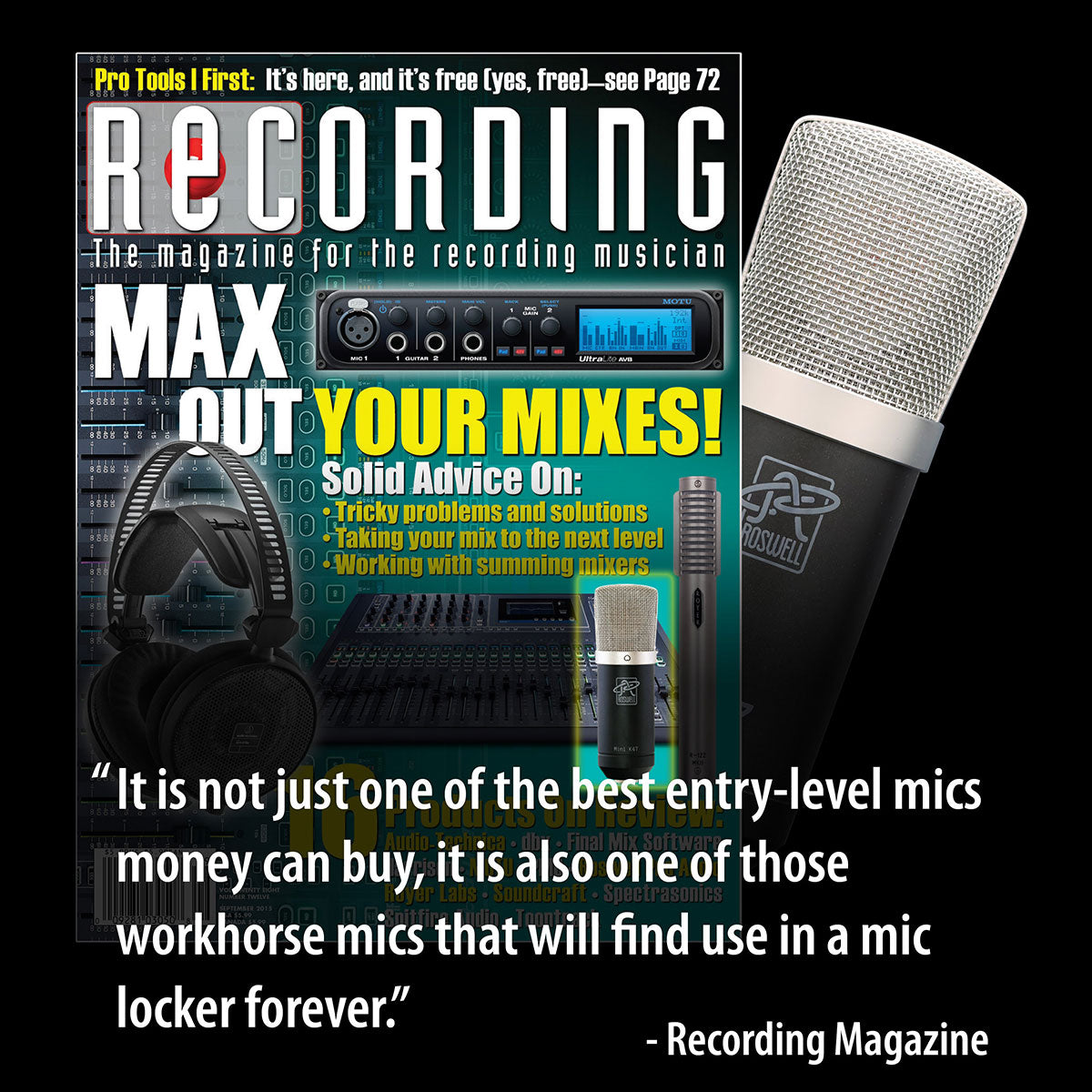 Roswell Mini K47 Condenser Microphone - Info from the Designer