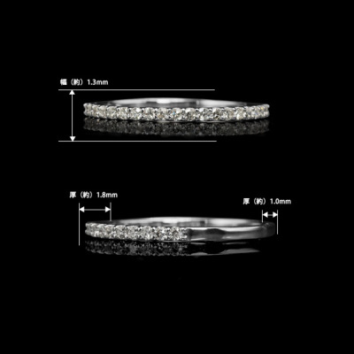 数量限定 8ファセット ダイヤモンド 究極のストレートリング 指輪