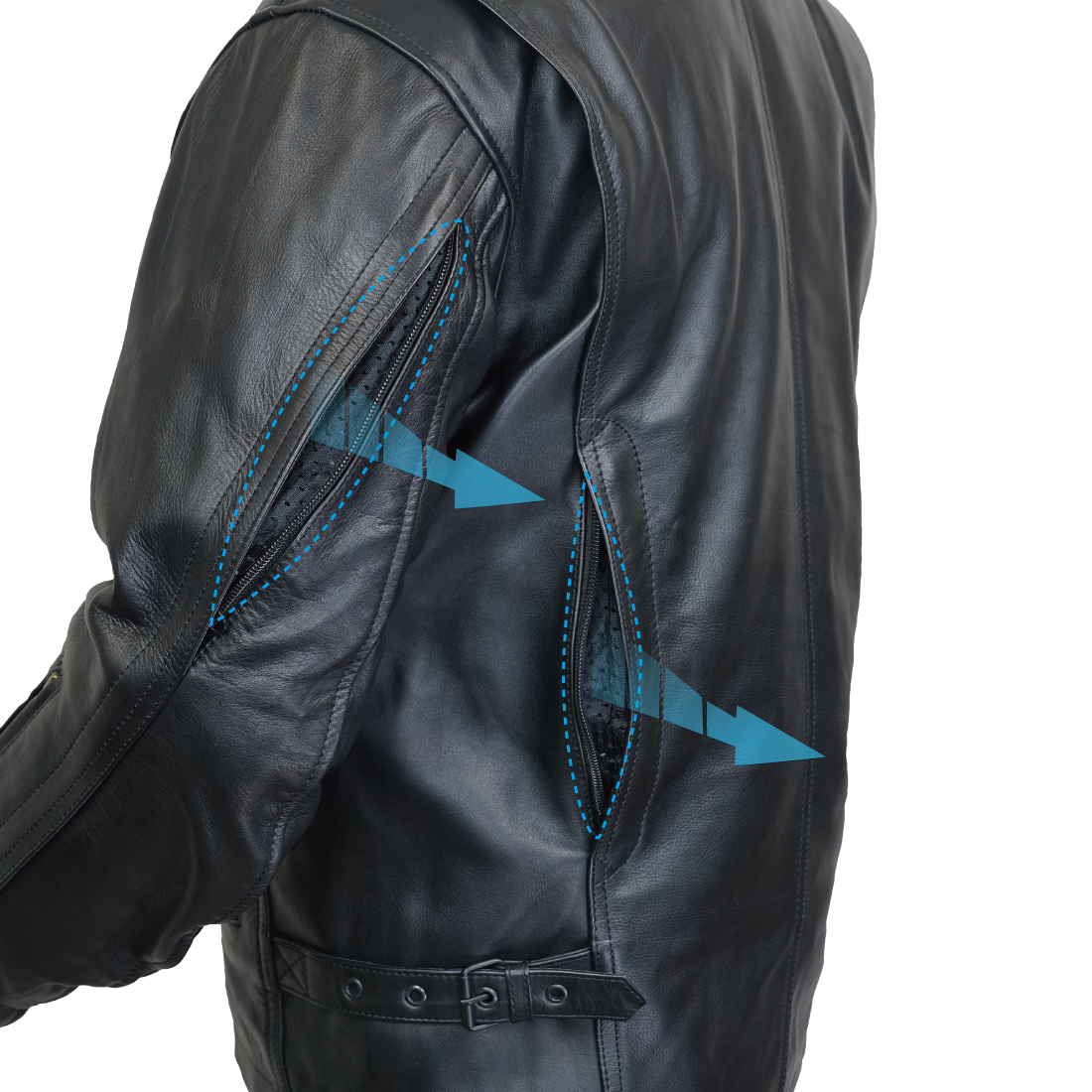 RA5035 ベンテッドライディングレザージャケットFP | ラフ＆ロード