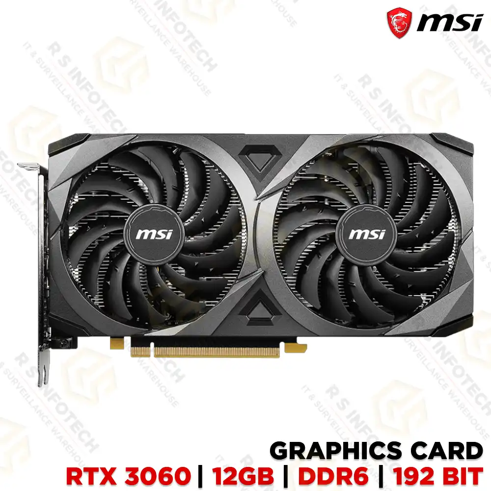 MSI GeFORCE RTX 3060 VENTUS 2X 12G OC 12GB GDDR6 GRAPHIC CARD