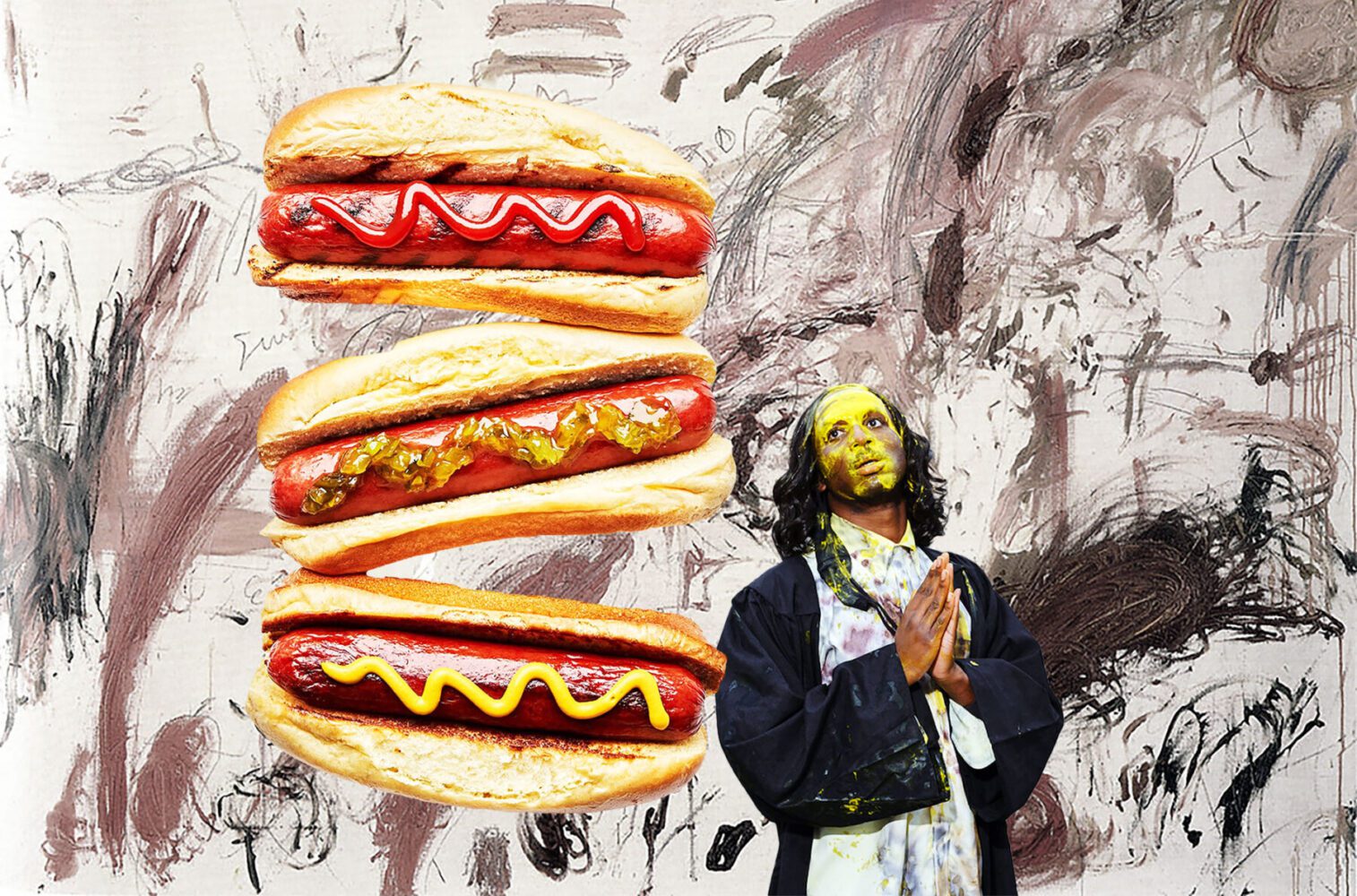 After Cy Twombly: Bamboo Hot Dogs with Monsieur Zohore - RVA Mag