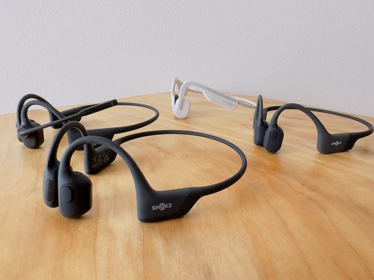 Shokz(ショックス) 骨伝導イヤホン4種類の違いを比較！OpenRunと