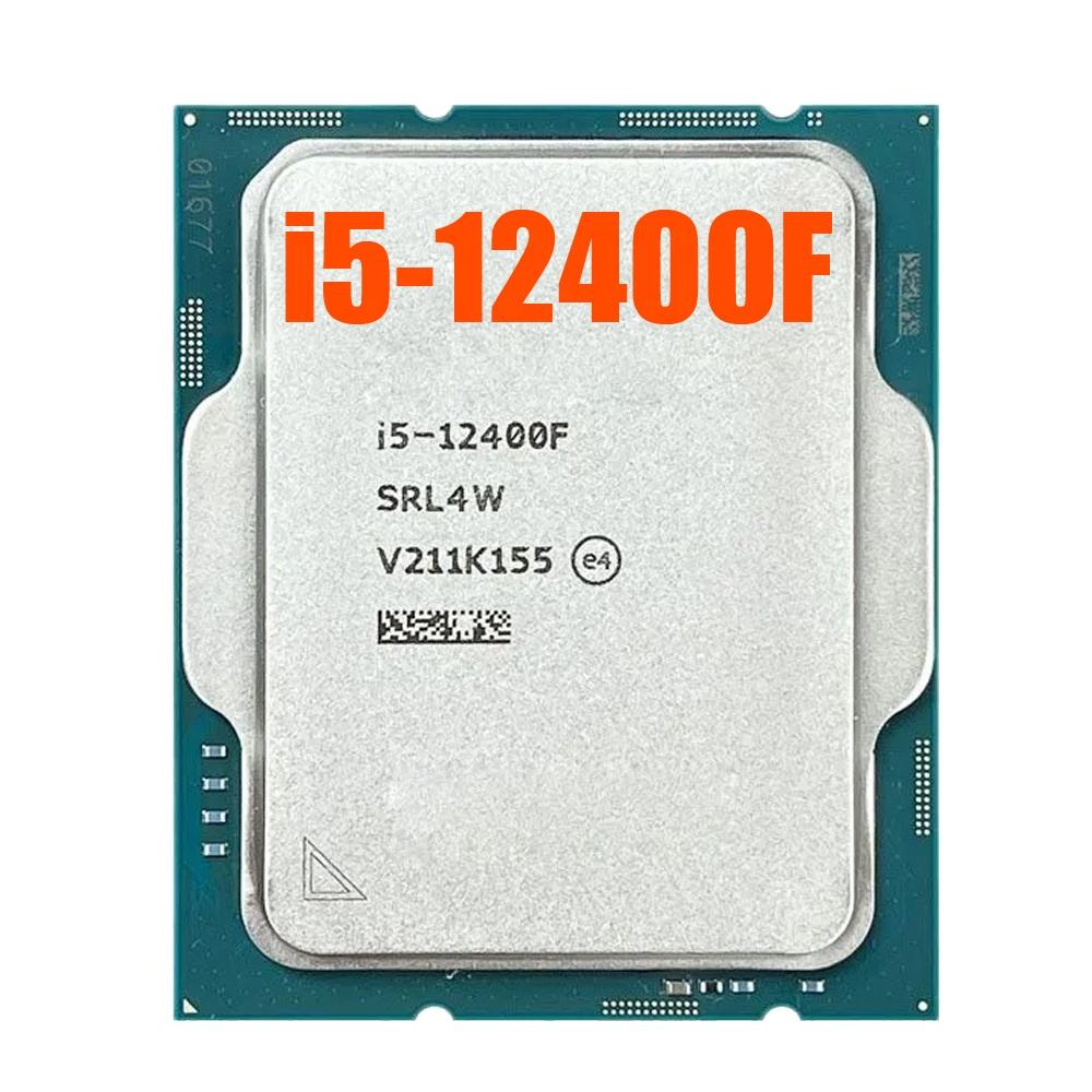 Intel Core i5-12400F 2.5 GHz 6-Core CPU Processor, 12-Thread, 10NM