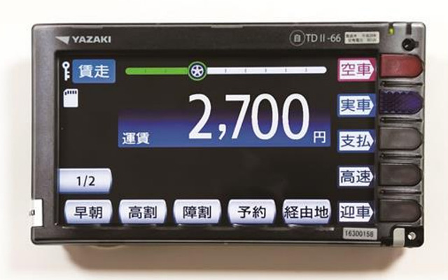 矢崎、無線LAN対応のデジタルタコグラフ一体型タクシーメーターを発売