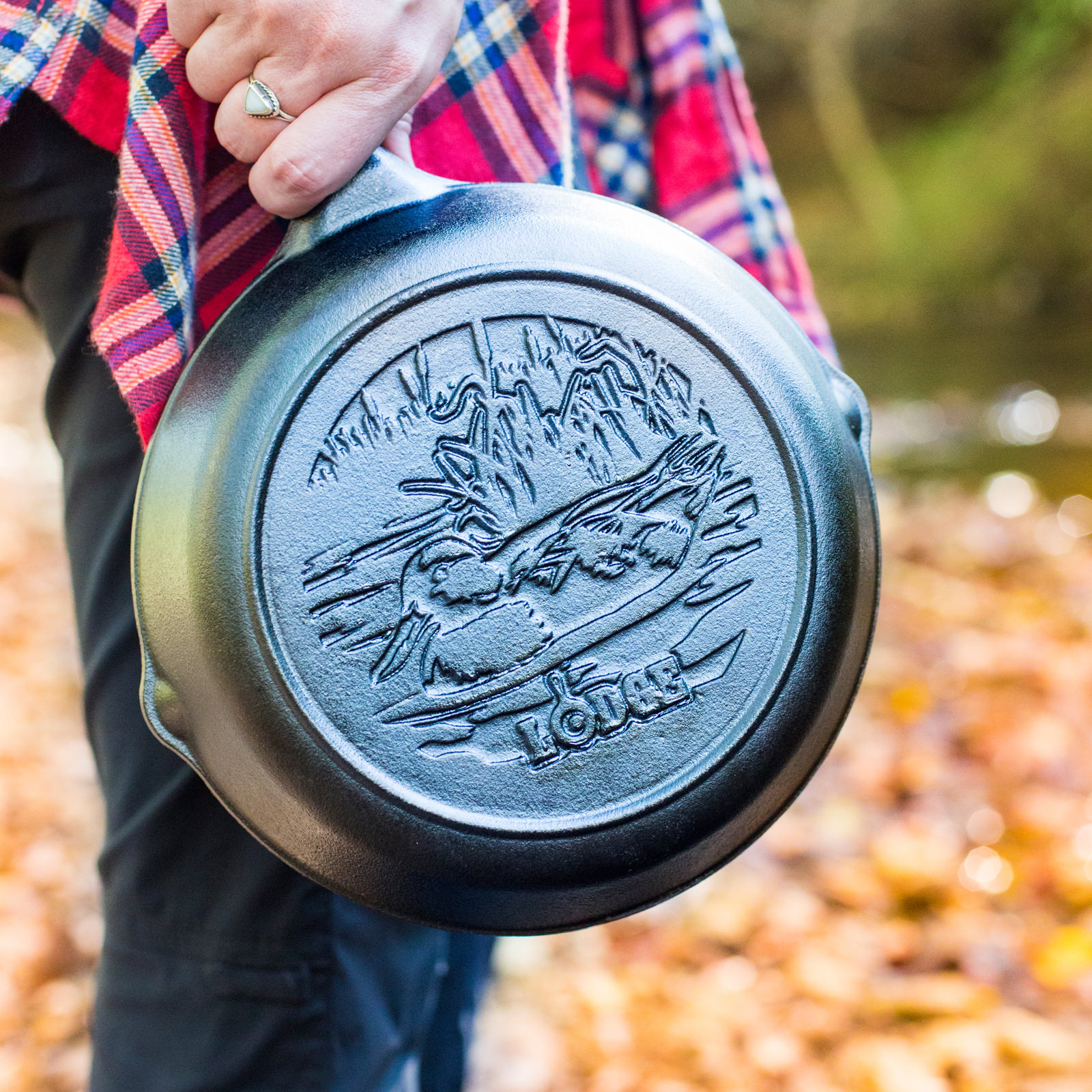 20.32 cm Cast Iron Skillet with Duck Logo（スキレット 8インチ Duck