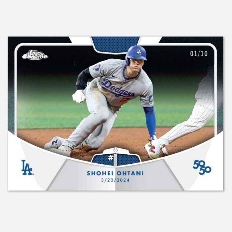 日米通算250号 2024 Topps 50/50 大谷翔平 ssp 漢字ver 日米通算250号
