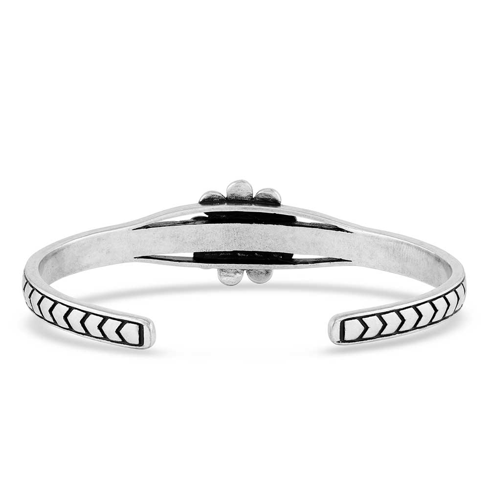 Blue Sunflower Turquoise Cuff Bracelet | Montana Silversmiths