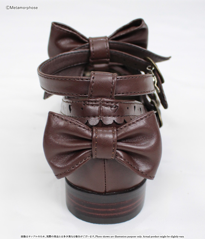 トリプルリボンクロスストラップシューズ - 靴 | メタモルフォーゼ