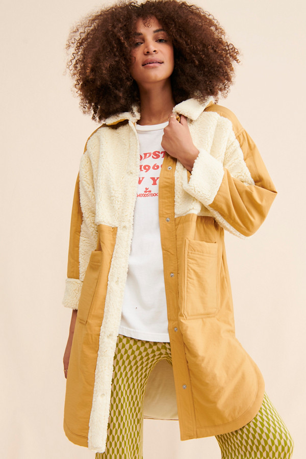 Diamond Sherpa Shirt Jacket | Nuuly