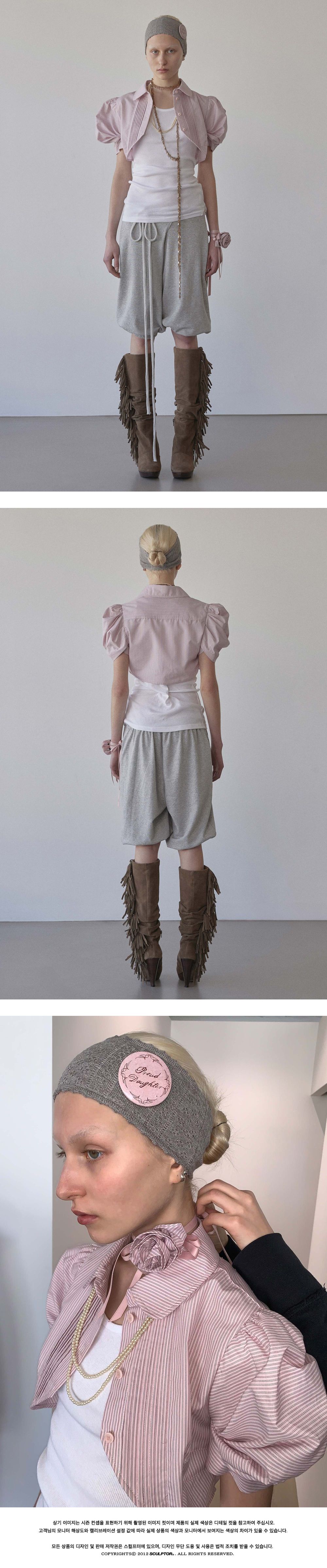 MUSINSA公式 | SCULPTOR Rosetta Baby Shirt Pink Stripe