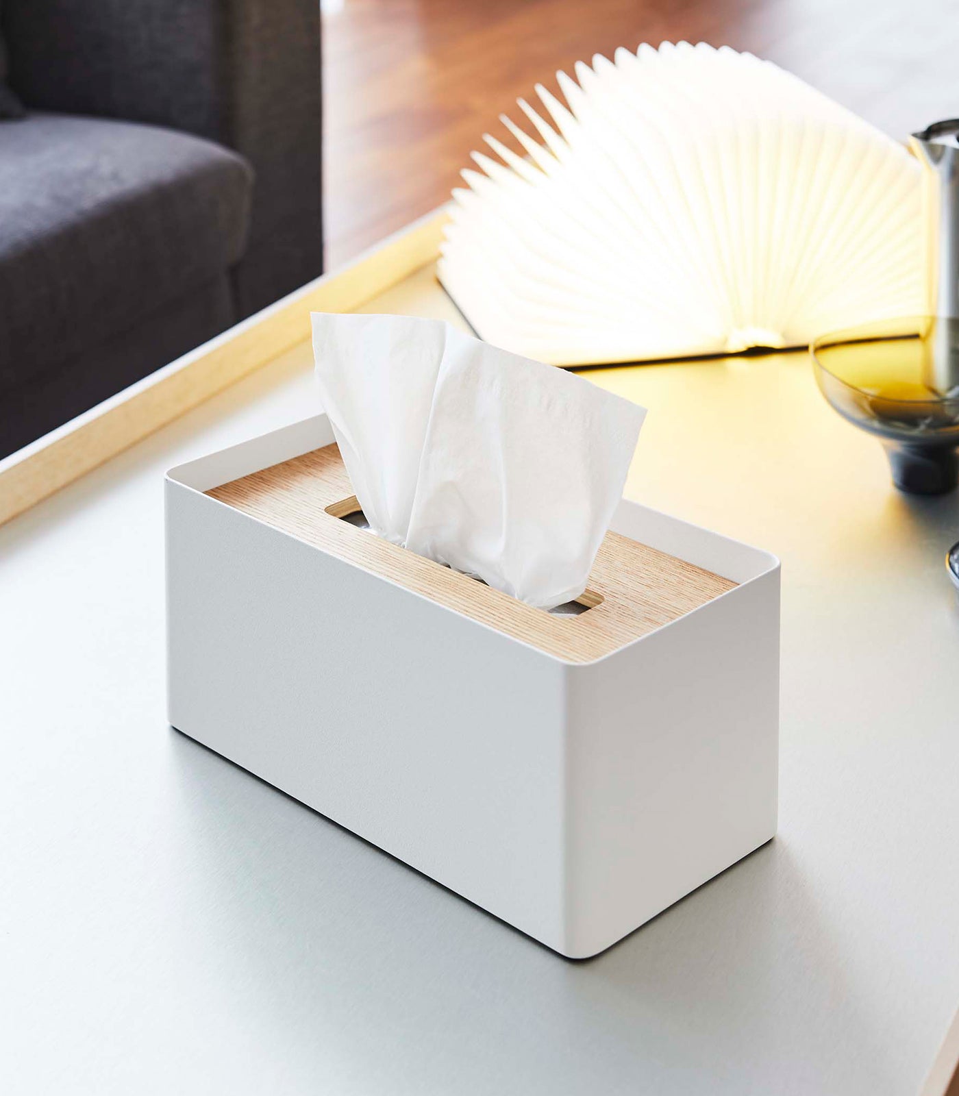Yamazaki Home Square Tissue Box Cover, Steel – santoku nyc