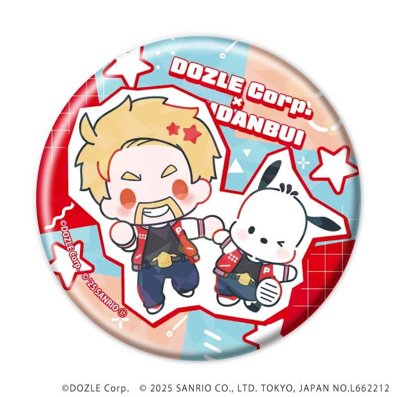 ドズル社×はぴだんぶい｜ホログラム缶バッジ(57mm)「ドズル社×はぴだん