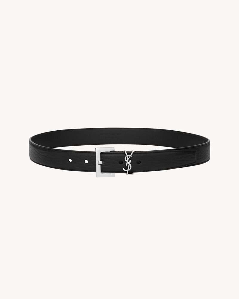 カサンドラ ベルト（ラムスキン） ブラック | Saint Laurent | YSL JA-JP