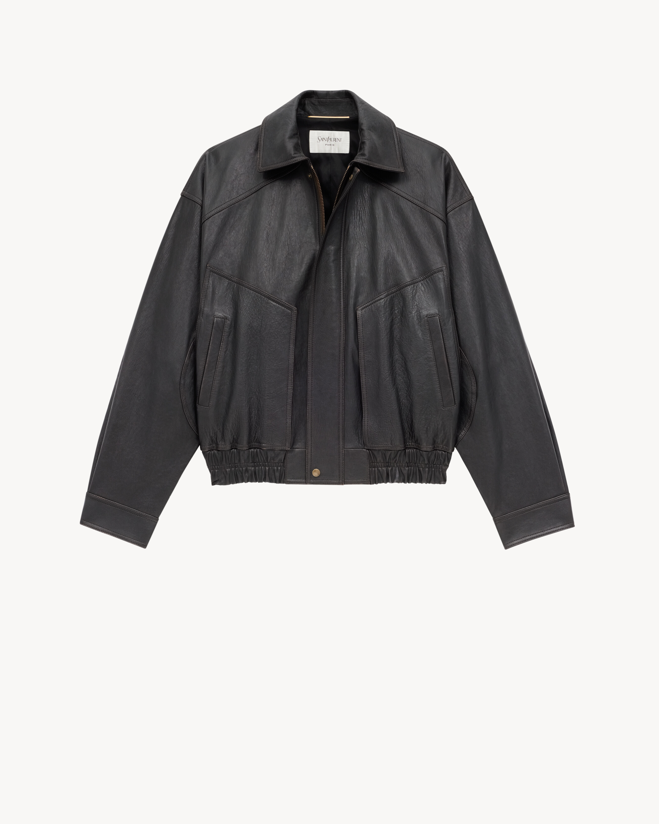 ボンバージャケット（グレインラムスキン） ブラック | Saint Laurent